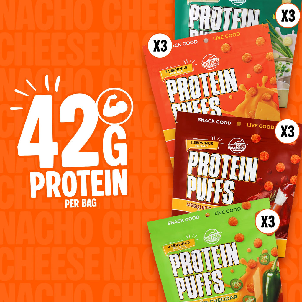 Twin Peaks Protein Puffs Keto Snack Garlic Parmesan - 12 Pack - image 4