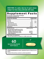 Nature's Truth Fish Oil Omega 3 2000mg - 60 Softgels - image 2