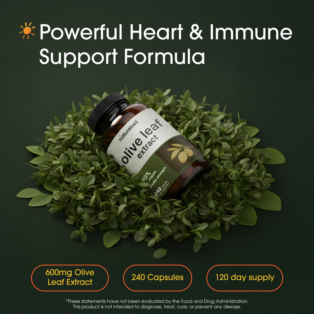 NatureBell Olive Leaf Extract Immune Support - 240 Capsules - image 2