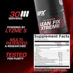 EFX Sports Lean Fix Xtreme Fat Burning Formula - 90 Capsules - image 3