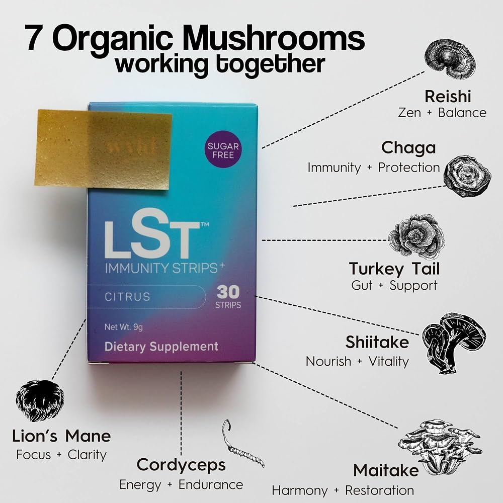 Stay Wyld Organics Immunity Strips Mushroom Blend - 30 Strips - image 4