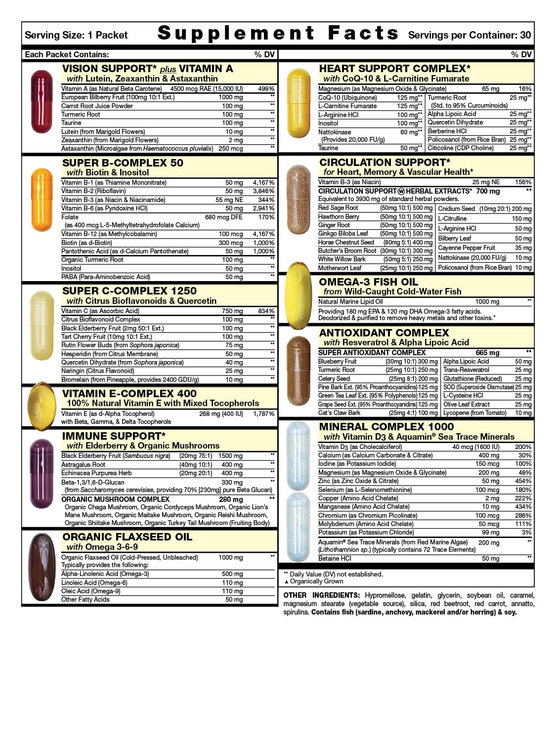 Fresh Start Heart Start All-in-One Daily Vitamin Pack - 30 Packets - image 2
