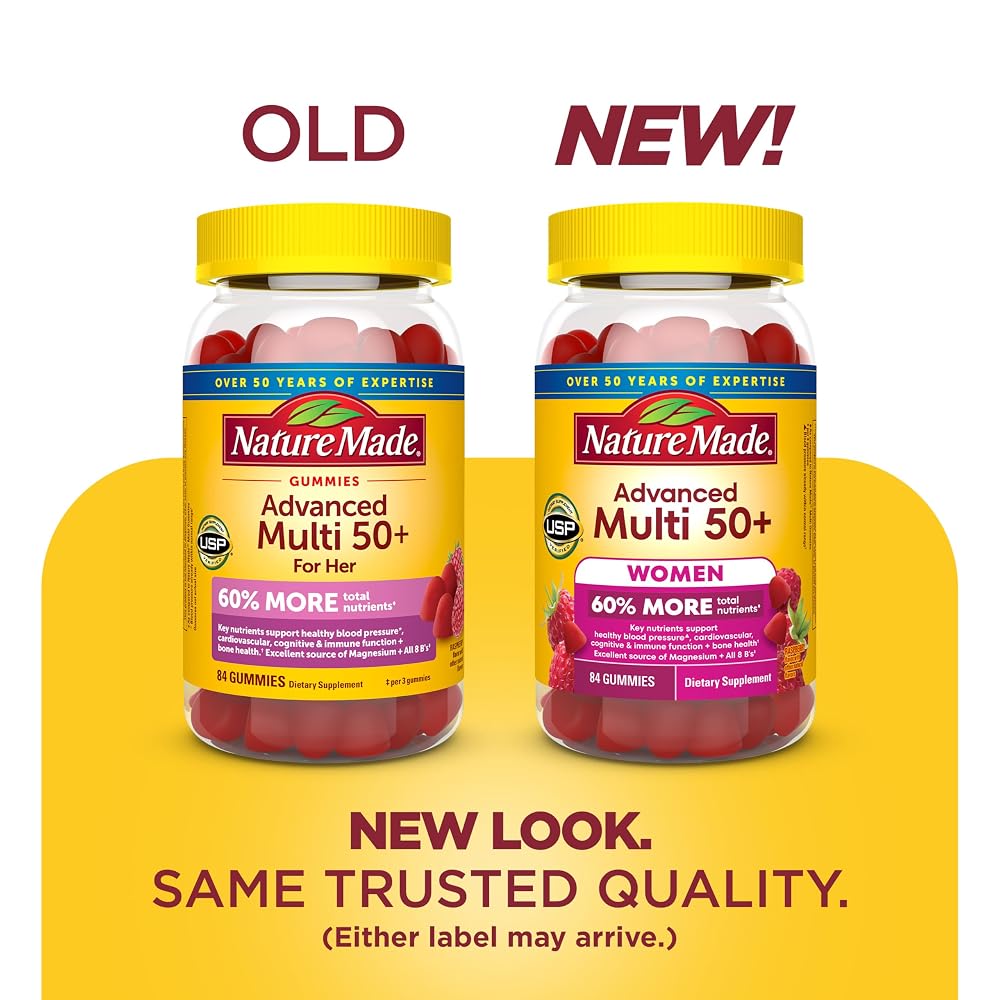 Nature Made Advanced Multivitamin Gummies 50+ for Women - 84 Gummies - image 2