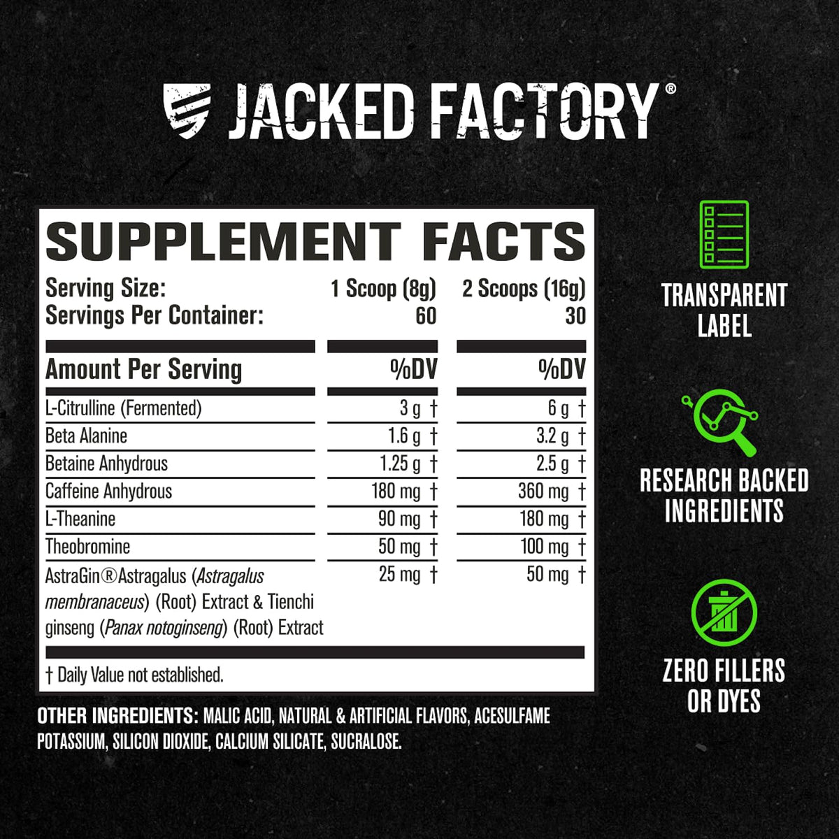 Jacked Factory NITROSURGE Pre-Workout Powder - 60 Servings - image 5
