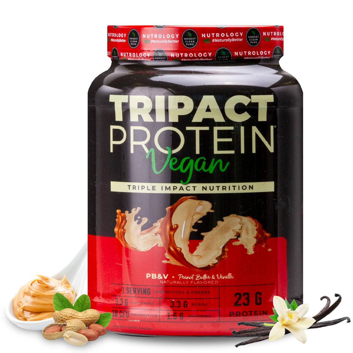 Nutrology TRIPACT Vegan Protein Powder - Organic Pea