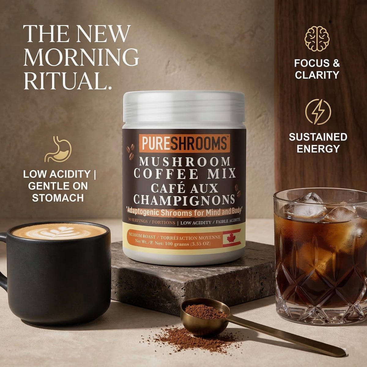 Pure Shrooms Adaptogenic Coffee