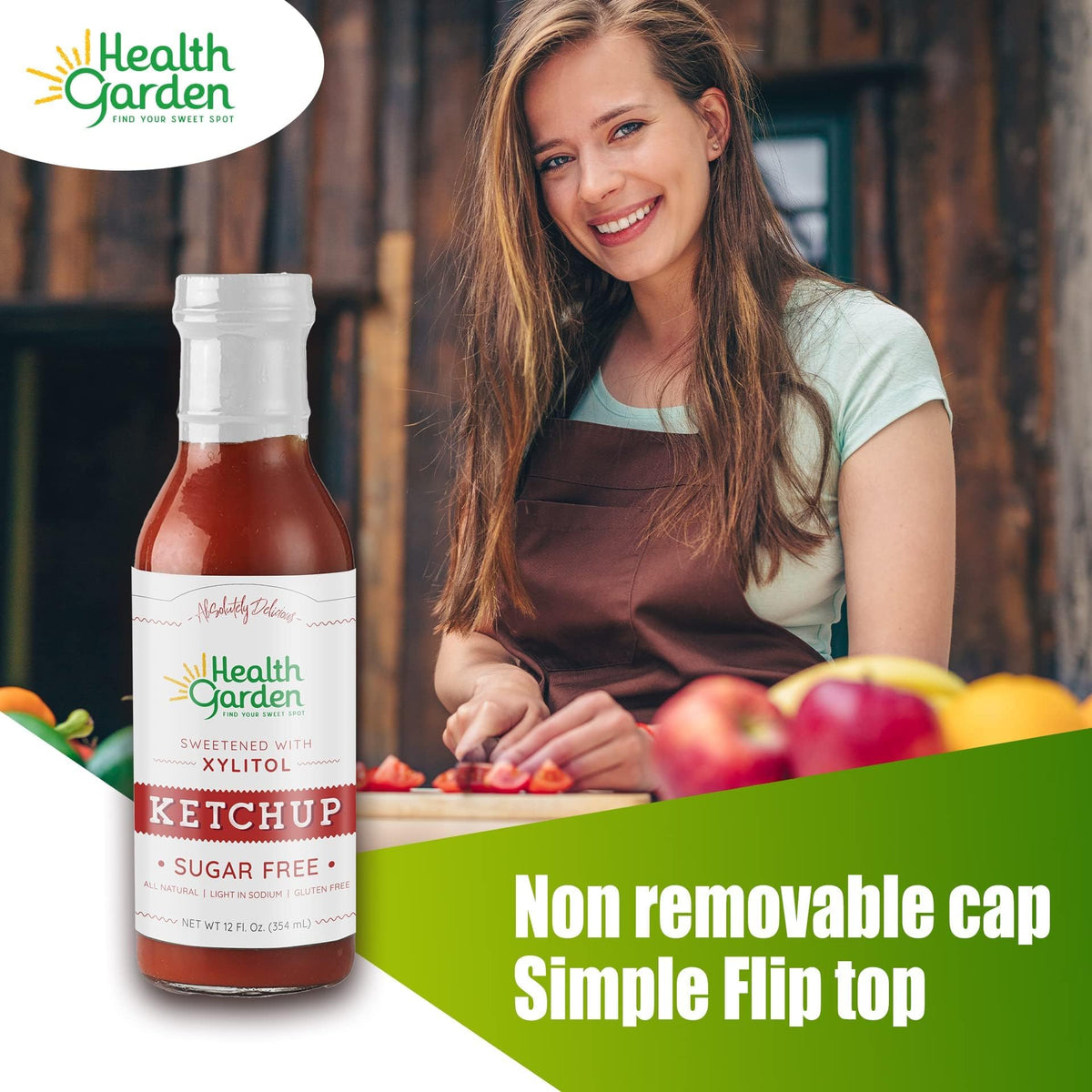 Health Garden Xylitol Ketchup Sugar Free - 12 Oz - image 2