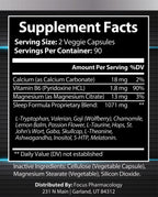 Focus Pharmacology Nighttime Sleep and Calming Formula - 180 Capsules - image 5
