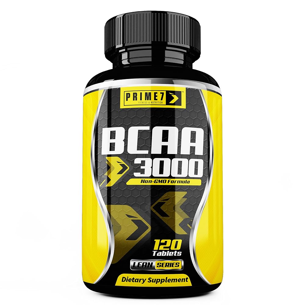 PRIME7 BCAA 3000 Amino Acids Non-GMO Formula - 120 Tablets