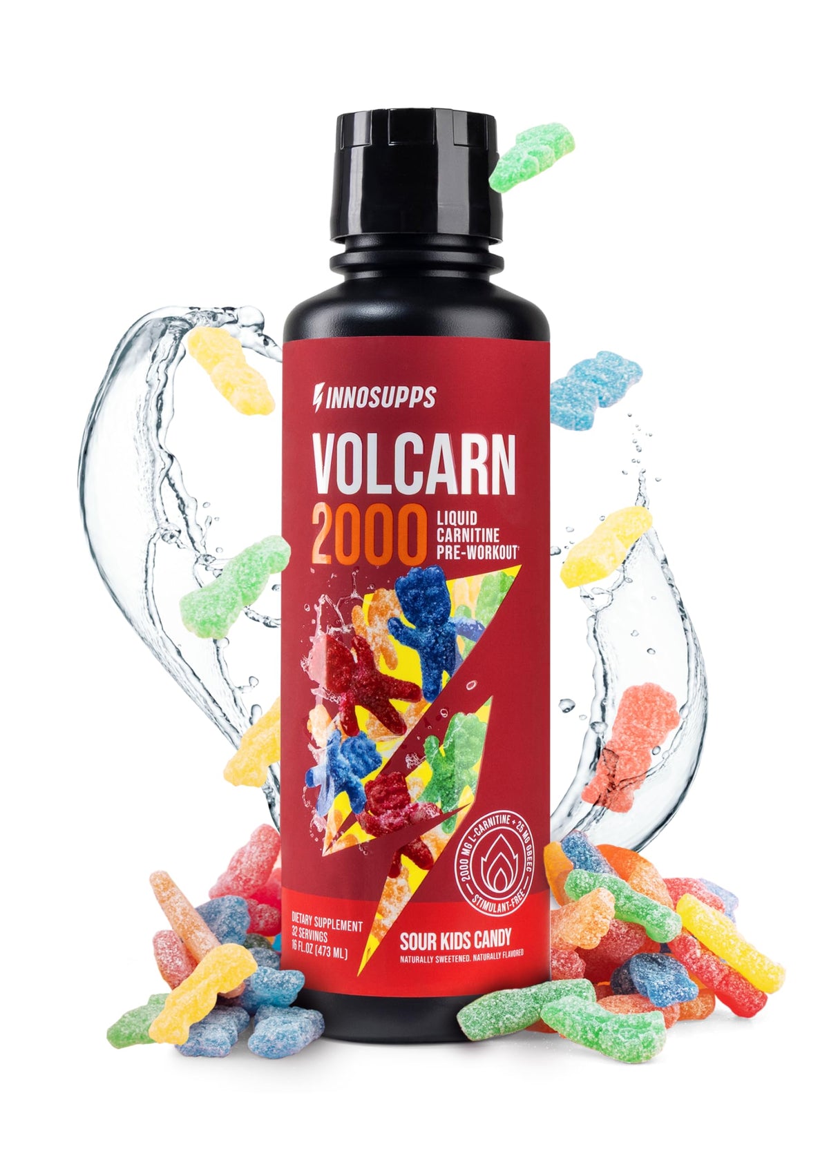 InnoSupps Volcarn 2000 - Liquid L-Carnitine for Men & Women