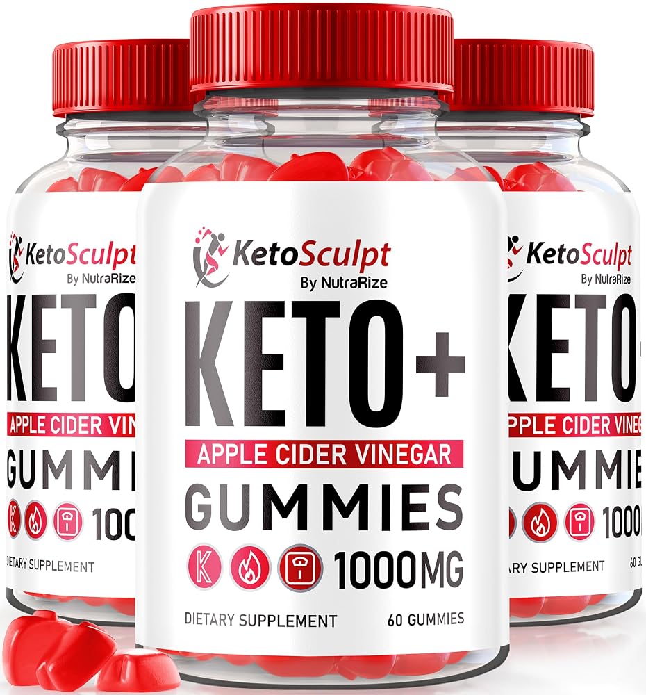 NutraRize Ketosculpt Keto ACV Gummies for Weight Loss Support - 180 Gummies