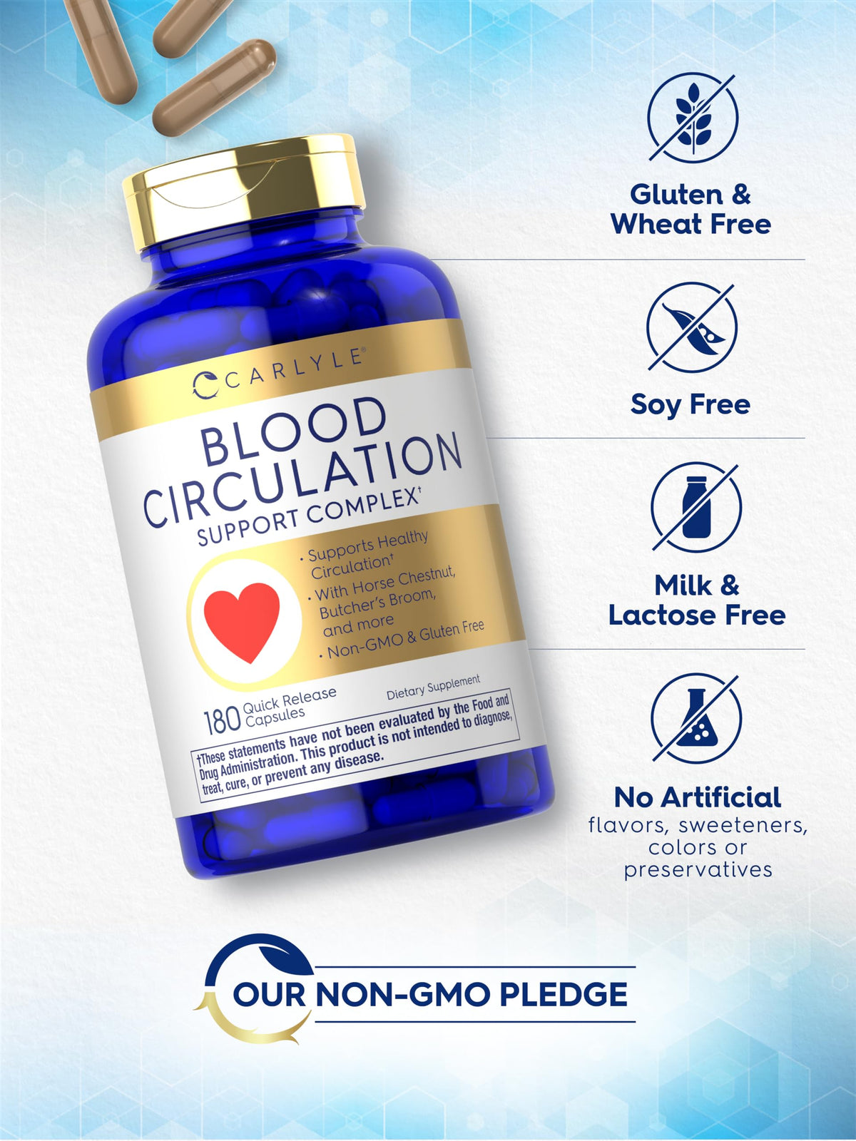 Carlyle Blood Circulation Supplement - 180 Capsules - image 5