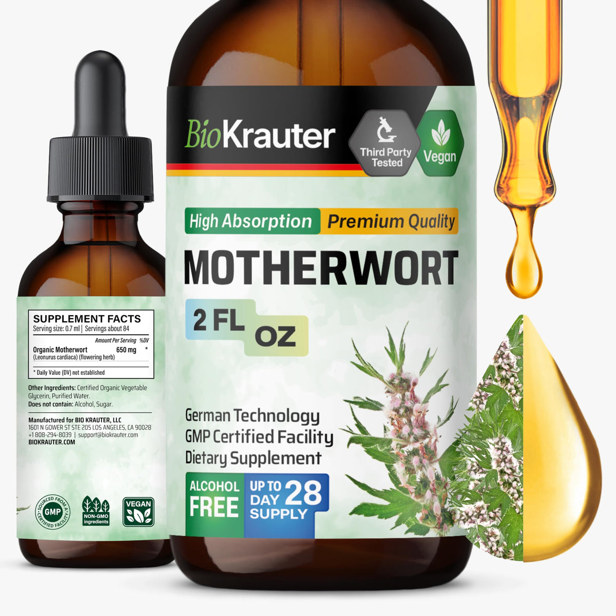 BIO KRAUTER Motherwort Liquid Extracts