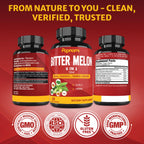 Papnami Bitter Melon Extract Capsules - 60 Count - image 6