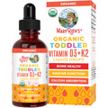 MARYRUTH'S Organic Toddler Vitamin D3+K2 Liquid Drops - 1 fl oz