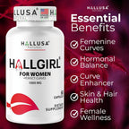 Hallusa Natural HallGirl Aguaje Fruit 1000mg Women's Wellness - 60 Capsules - image 7