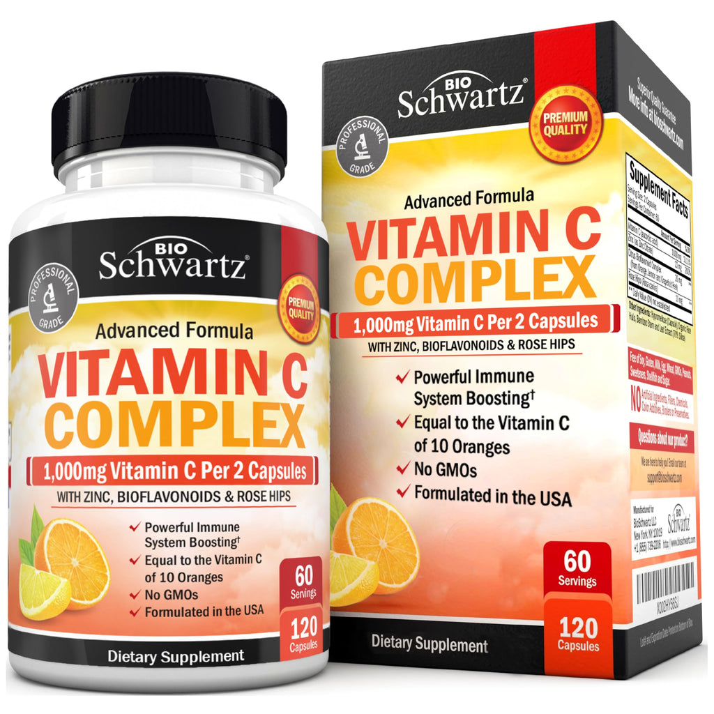 BioSchwartz Vitamin C Complex 1000mg - 120 Capsules
