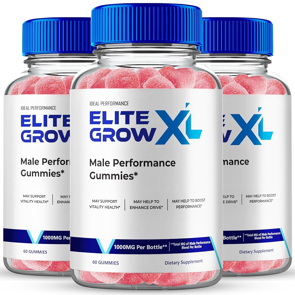 IDEAL PERFORMANCE Elite Grow XL Gummies for Men - 180 Count