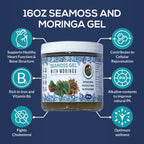 lalarhikhi Sea Moss Gel with Moringa and Cinnamon - 16 oz - image 2