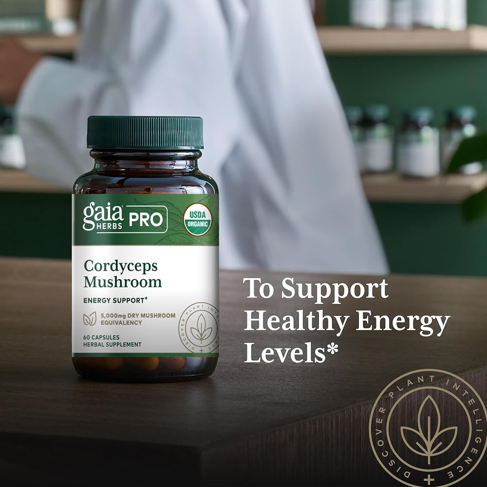 Gaia Herbs PRO Cordyceps Mushroom - 60 Capsules - image 5