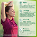 NEVISS Vegan Multivitamin for Women Men with Iron