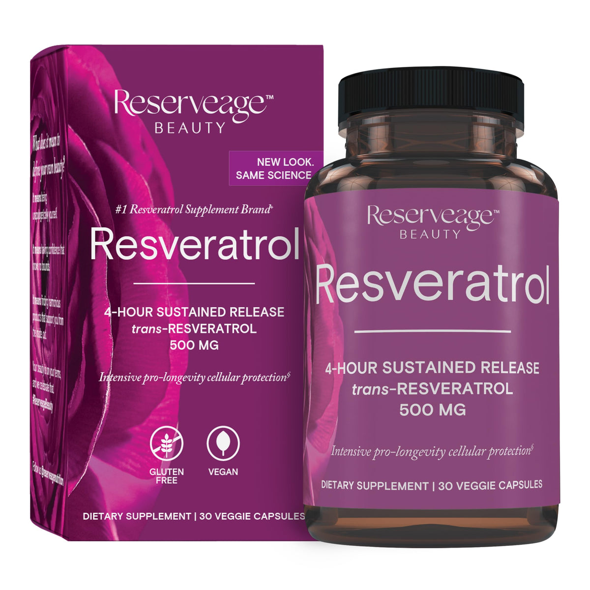 Reserveage Beauty Resveratrol 500 mg