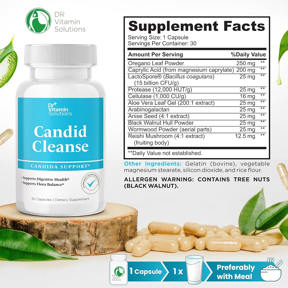 DR VITAMIN SOLUTIONS Candida Cleanse Detox Capsules - 30 Count - image 8