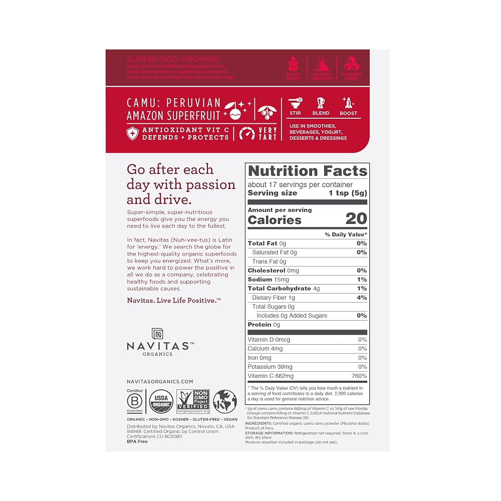 Navitas Organics Camu Camu Powder - 3 oz - image 2