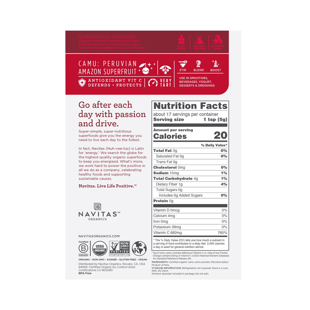 Navitas Organics Camu Camu Powder - 3 oz - image 2