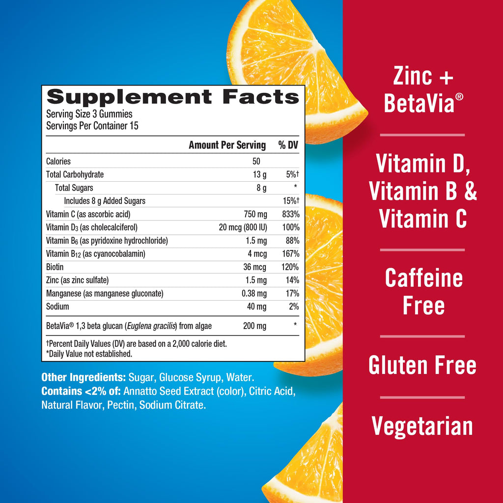 Emergen-C Vitamin C 750mg Immune Support Gummies - 45 Gummies - image 6