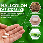 Hallusa Natural Colon Cleanser Herbal Fiber Blend - 90 Capsules - image 4
