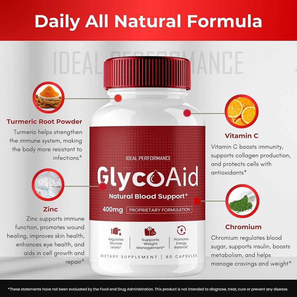 IDEAL PERFORMANCE Glyco Aid Blood Support Formula - 60 Capsules - image 7