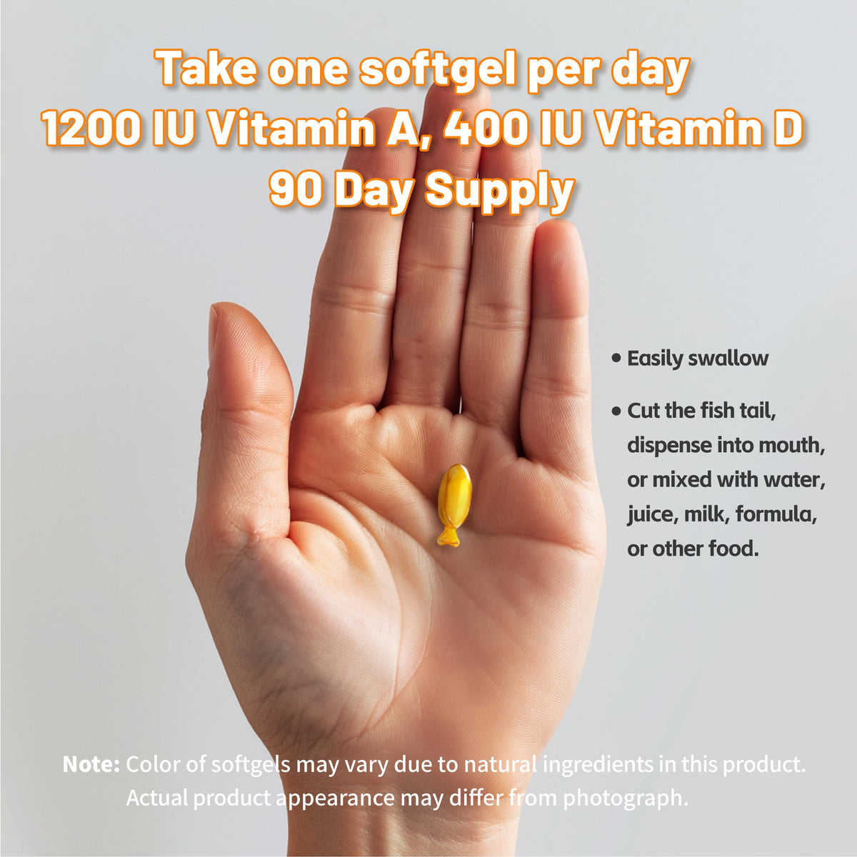 Nature's Nutra Vitamin A&D Softgels for Children - 90 Softgels - image 5
