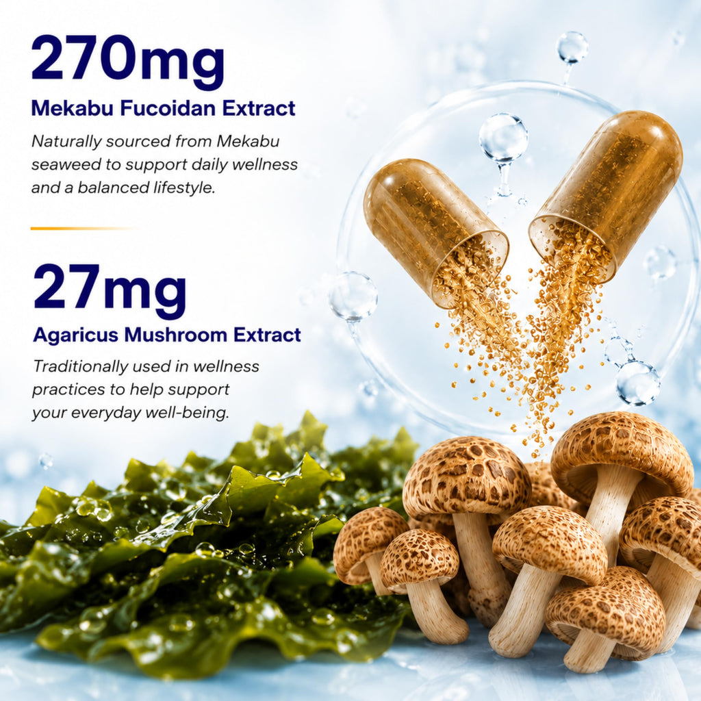 FINE JAPAN Fucoidan Capsules with Mekabu Seaweed - 30 Capsules - image 4