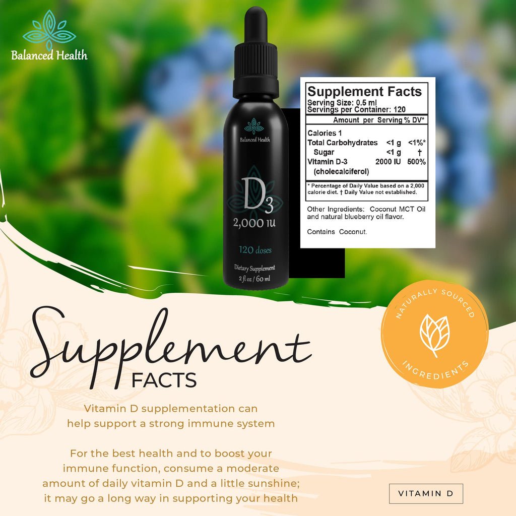 Buried Treasure Balance Health D3 2000 IU Liquid Drops - 2 Fl Oz - image 6