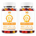 VITA GLOBE Vitamin D3 Gummies 2000 IU with Zinc & Echinacea - 120 Count