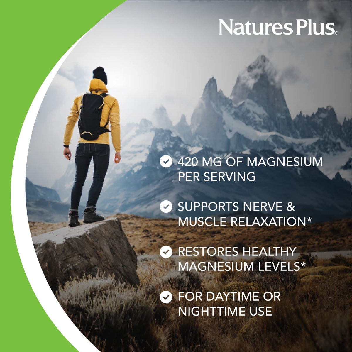 Nature's Plus KalmAssure Magnesium Powder for Relaxation - 60 Servings - image 3