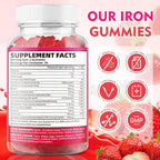 BVIVLOO Vegan Iron Gummies