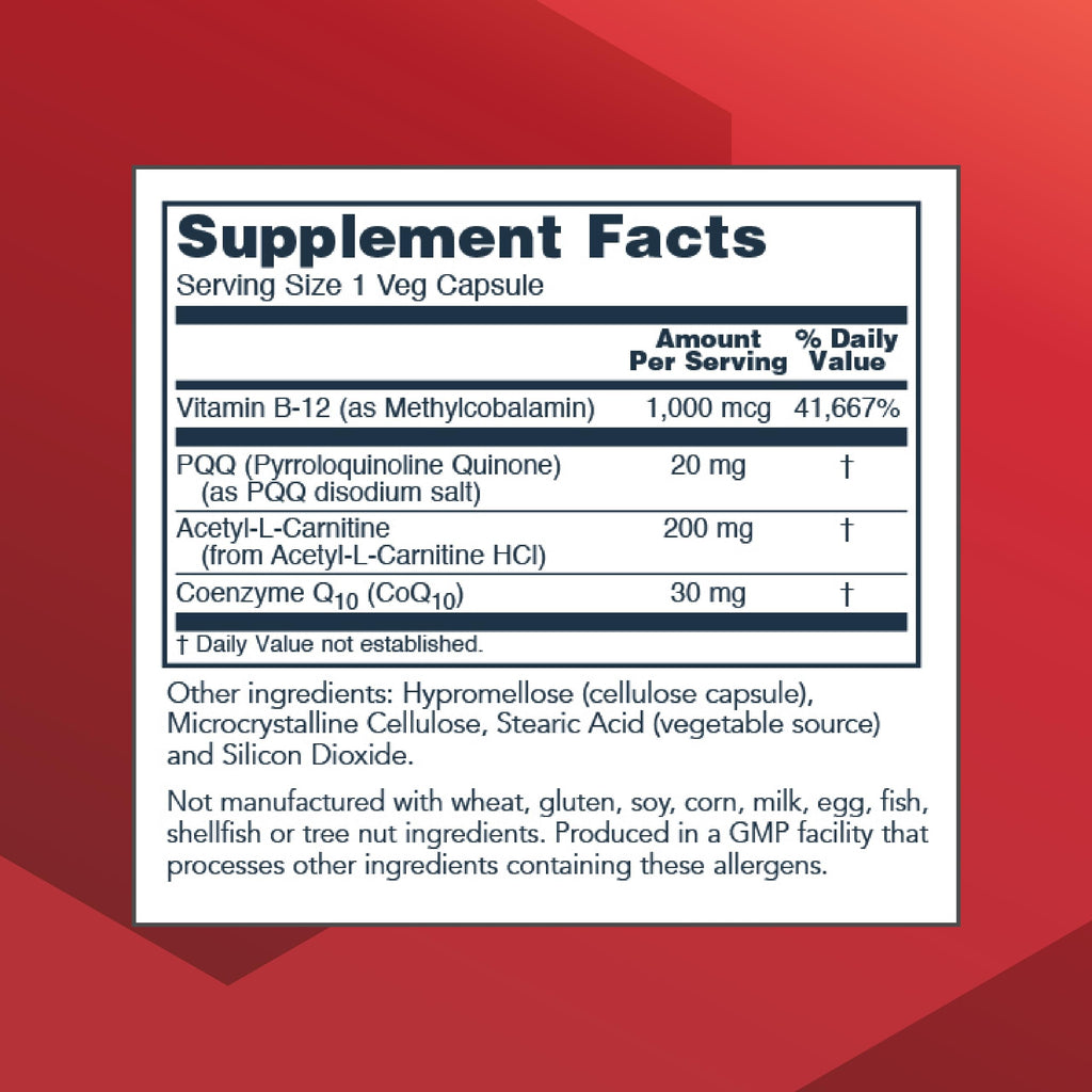 PROTOCOL FOR LIFE BALANCE PQQ Complex with CoQ10 - 30 Vegetarian Capsules - image 2
