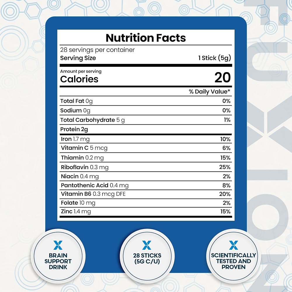 FuXion ON Brain Support Drink Mix - 28 Sticks - image 5