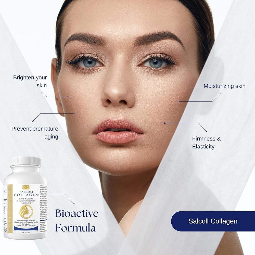 Salcoll Pure Marine Collagen Skin Capsules - 120 Count - image 4
