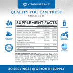 Vitaminerals Vitamin D3 + K Complex with Veggies & Fruits - 60 Capsules - image 3
