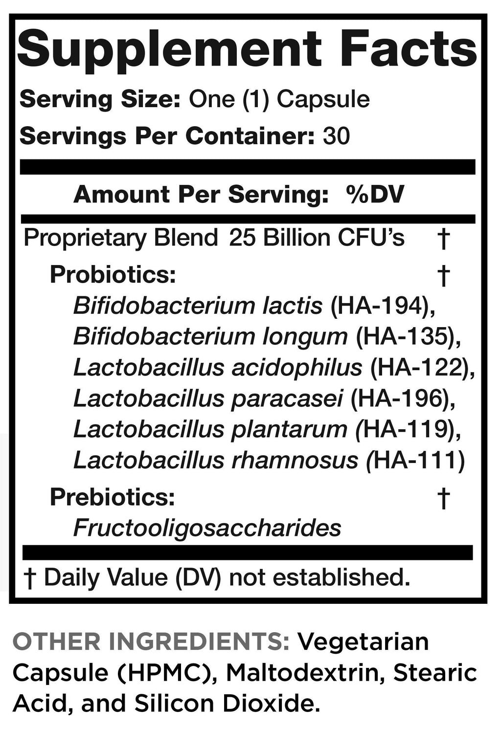 Lean & Pure Prebiotic & Probiotic 25 Billion Cultures - 30 Capsules - image 7