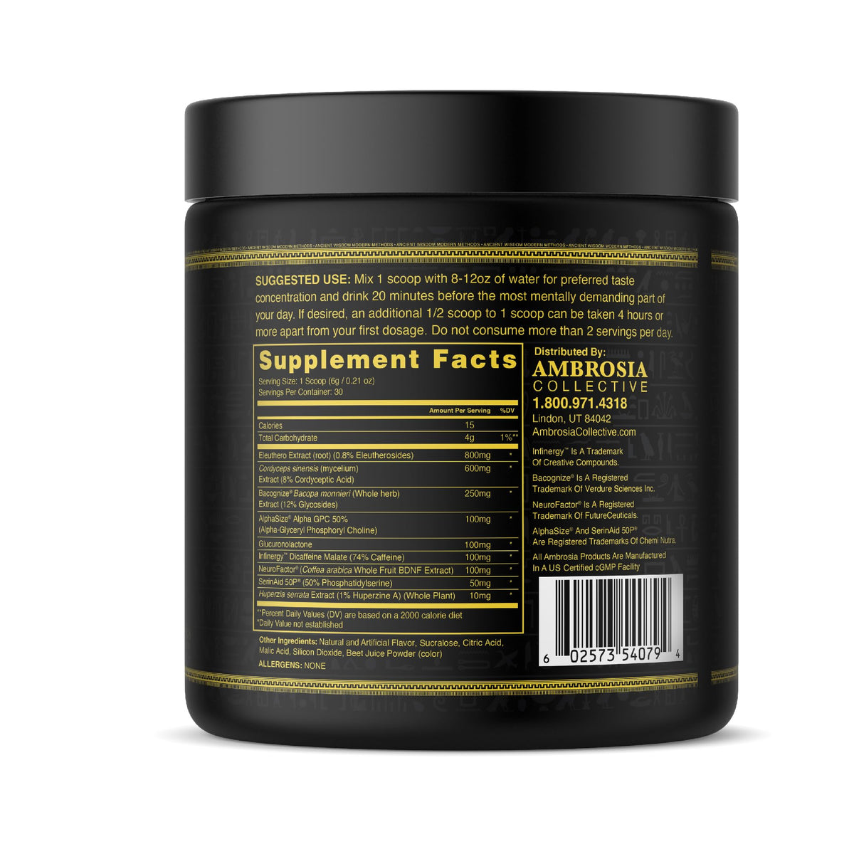 Ambrosia Mental Jewels Nootropic Brain Supplement Powder - 30 Servings - image 6