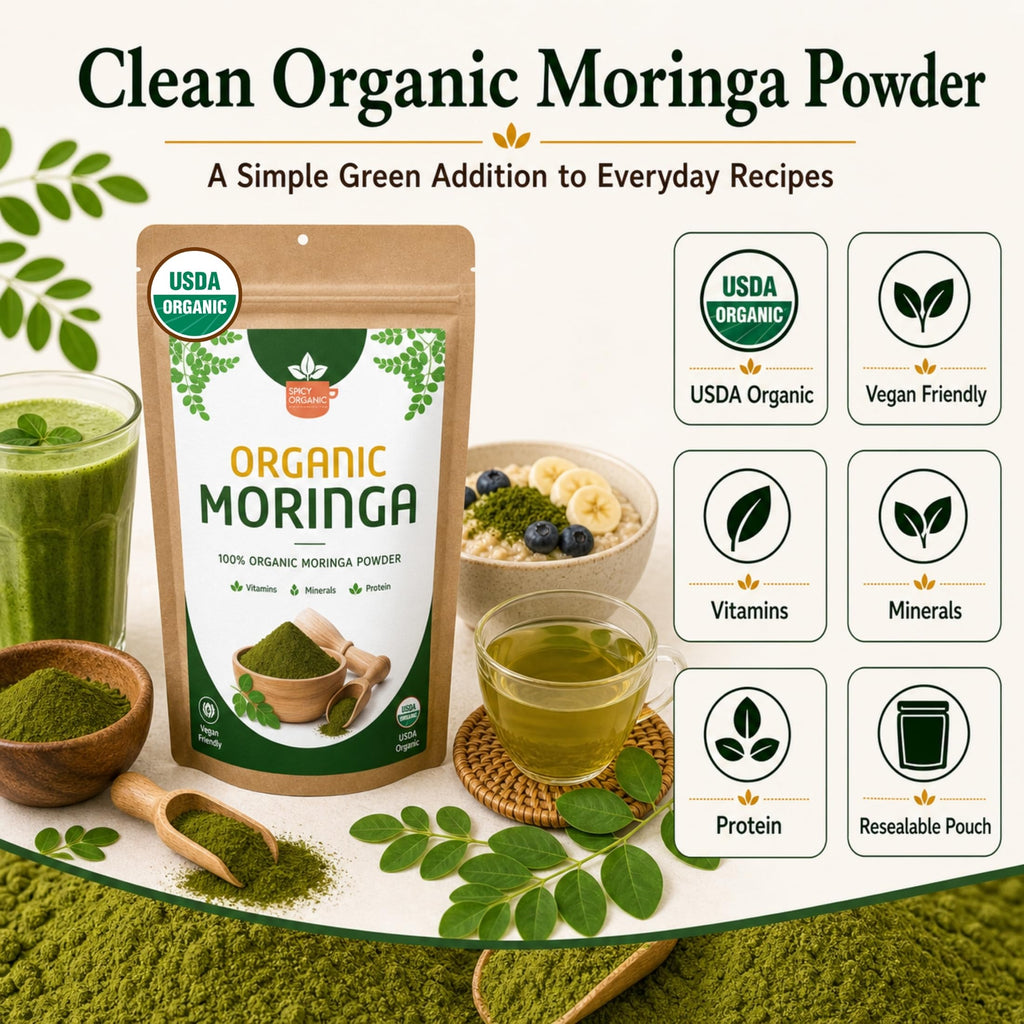 SPICY ORGANIC Organic Moringa Powder