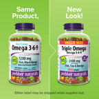 Webber Naturals Triple Omega 3 6 9 Fish Oil - 180 Softgels - image 6