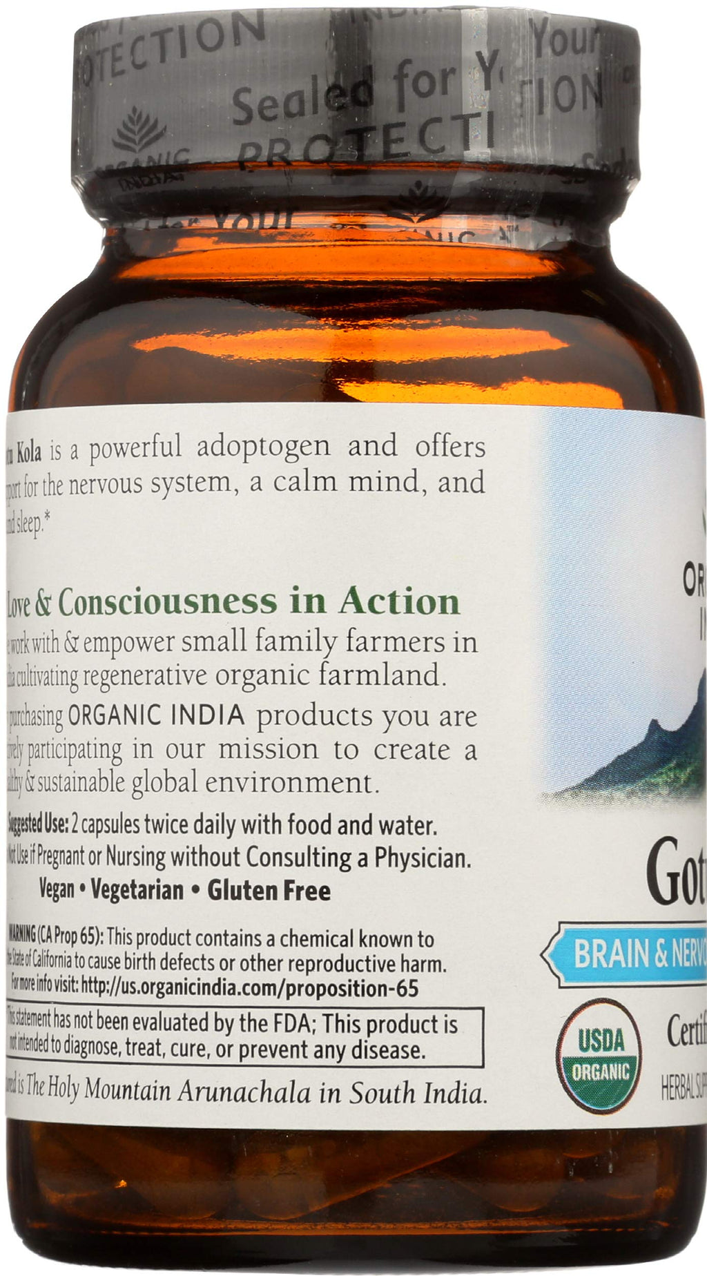 Organic India Brahmi Gotu Kola - 1 Capsules - image 5