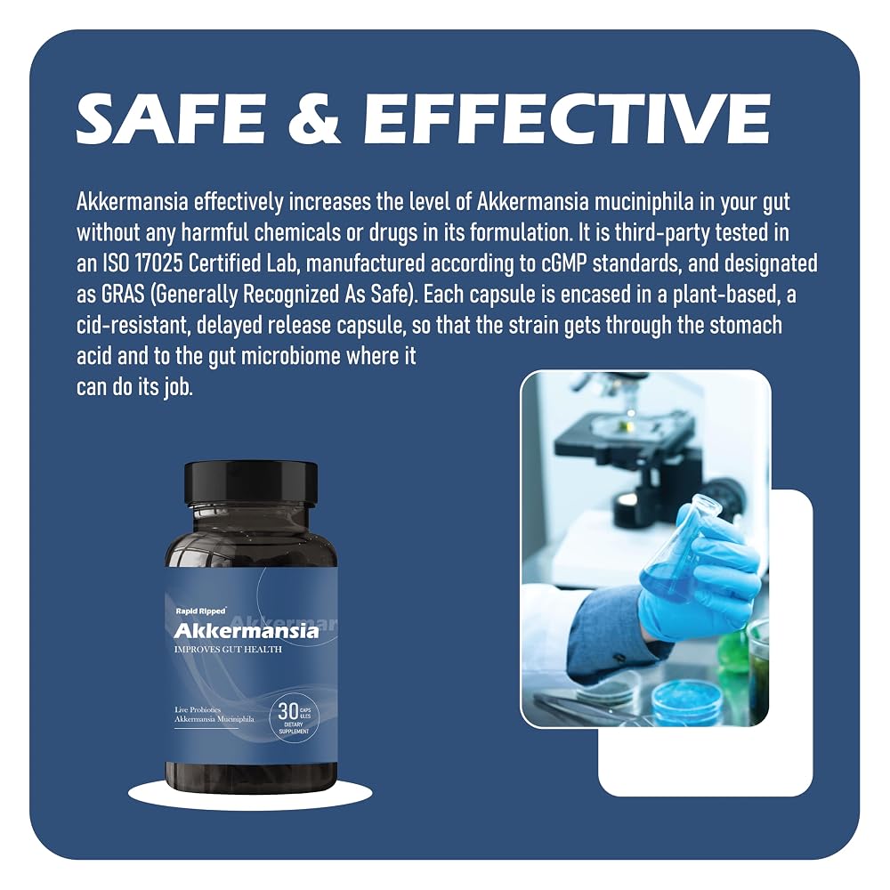 MAPUG Akkermansia Probiotic with Prebiotic Fiber - Increases GLP-1