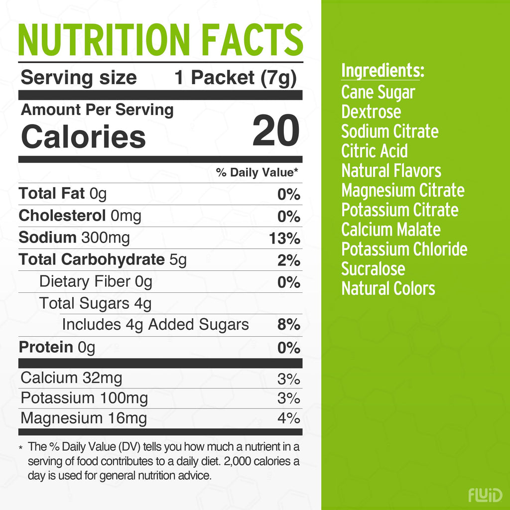 Fluid Tactical - 25 Count Electrolyte Powder