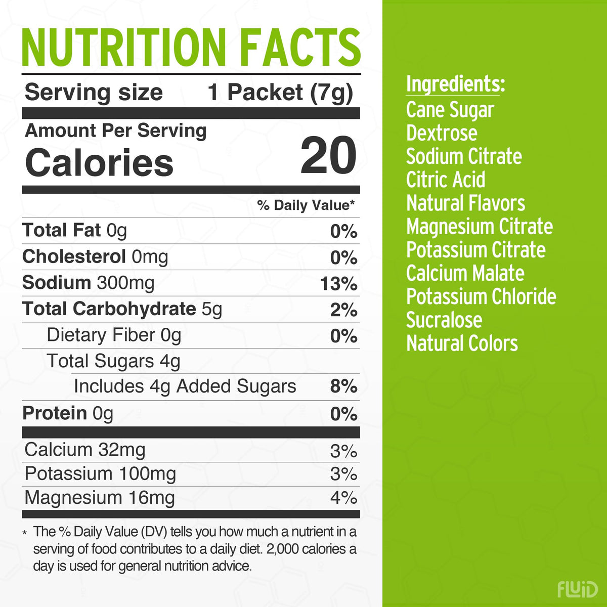 Fluid Tactical - 25 Count Electrolyte Powder